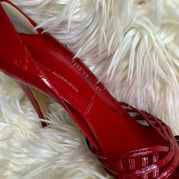 Sigerson Morrison Red Leather Heels​​​ - Picture 11 of 14